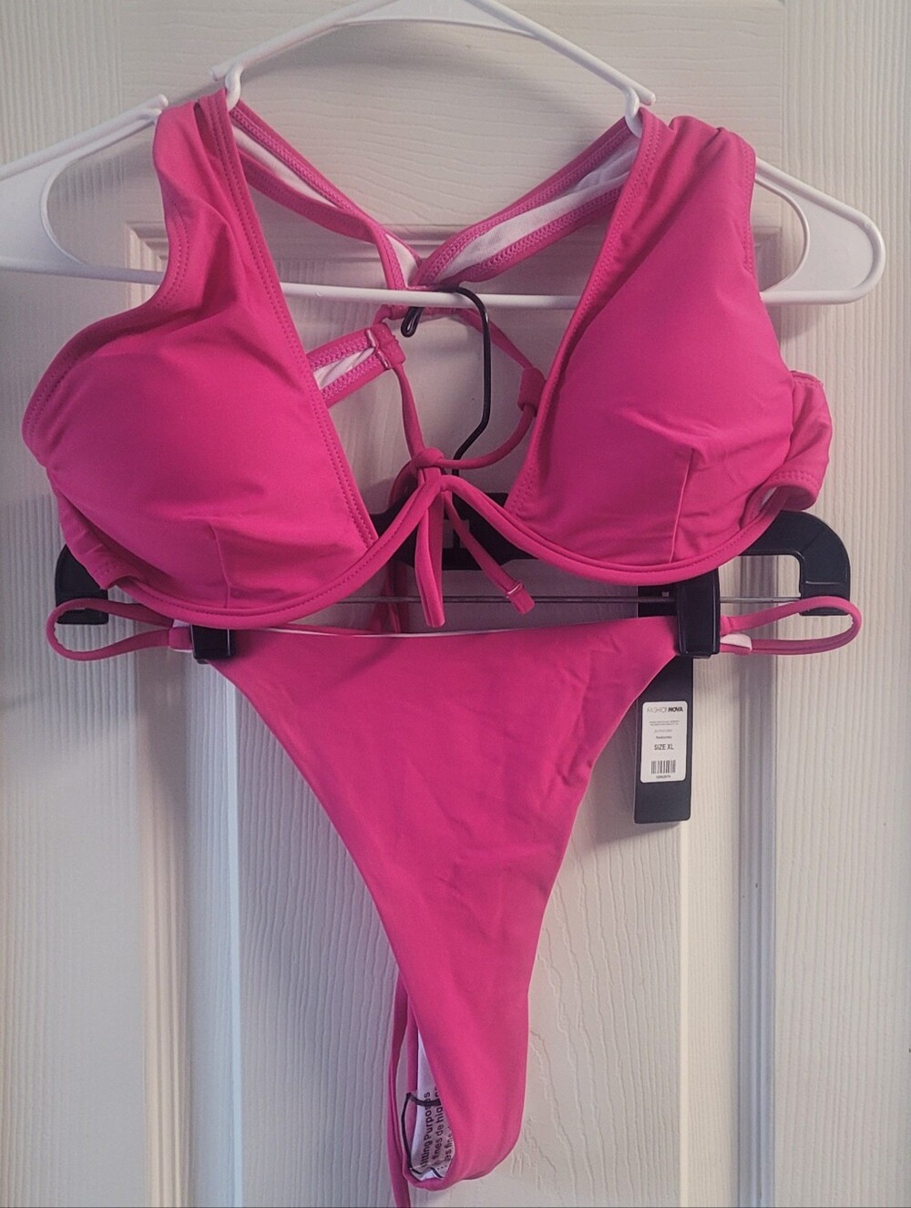 Fashion Nova Hot Pink Bikini Set